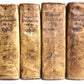1690 PHILOSOPHIA SCOTI 4 VOLUMES antique VELLUM BOUND
