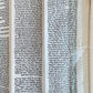 TORAH SCROLL FRAGMENT MANUSCRIPT on VELLUM antique BIBLE LEVITICUS 16:12 - 23:40