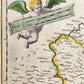 1640 MAP of Hainaut Namur BELGIUM by WILLEM BLAEU antique AUTHENTIC hand colored