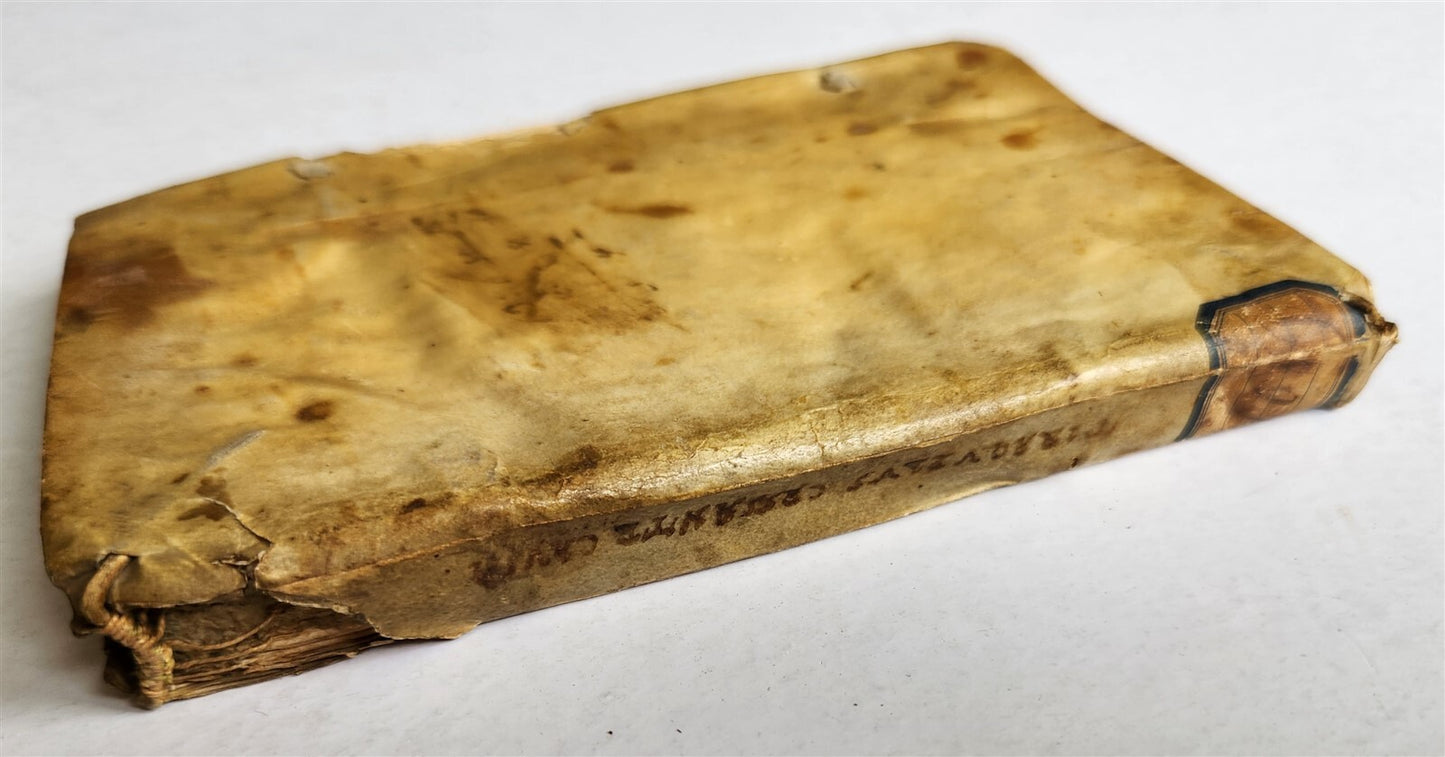 1546 Andre TIRAQUEAU Regii in senatu antique VELLUM BOUND