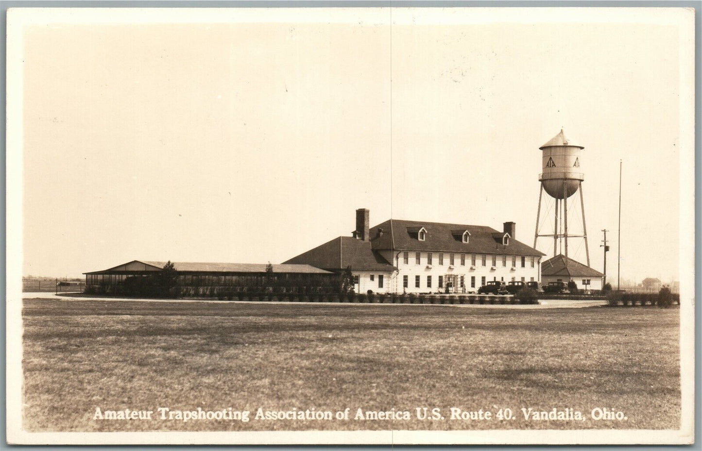 VANDALIA OH HI-WAY INN TRAPSHOOTING ASSOCIATION VINTAGE REAL PHOTO POSTCARD RPPC