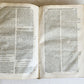 1725 COMMENTARIUS in ECCLESIASTEN PIGSKIN BOUND FOLIO w/ CLASPS antique