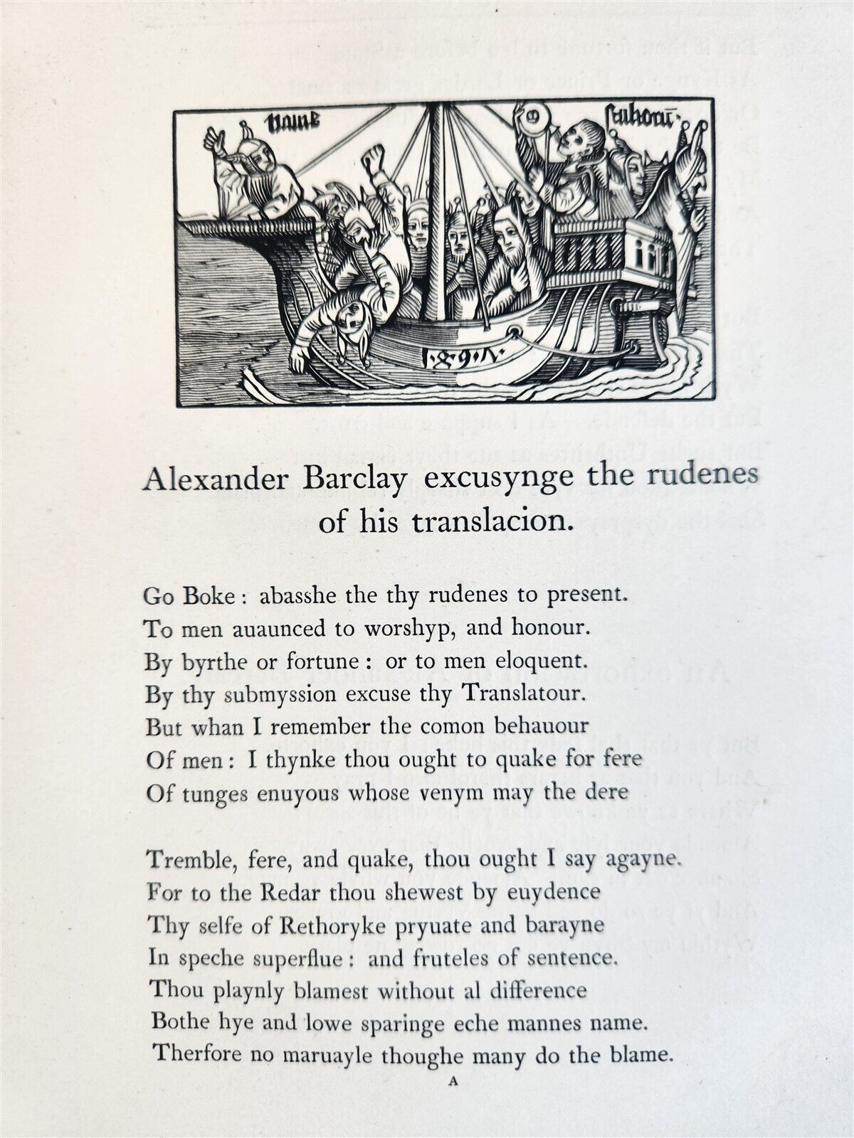 1874 SHIP of FOOLS transl. by Alexander Barclay 2 VOLUMES antique ILLUSTRATED