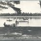 GRIVITZ WI SAND LAKE CAMP BIRD PARK VINTAGE REAL PHOTO POSTCARD RPPC