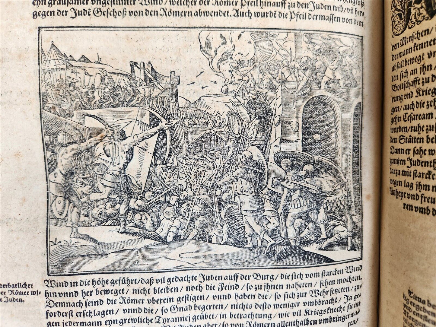 1590 FLAVIUS JOSEPHUS ILLUSTRATED JEWISH HISTORY antique MASSIVE FOLIO JUDAICA