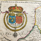 1640 MAP LE GOUVERNMENT de L'ISLE DE FRANCE BLAEU antique AUTHENTIC hand colored
