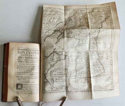 1749 HISTOIRE des VOYAGES illustrated v.24 CHINA NATURAL HISTORY TRAVELS antique