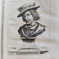 1726 HISTORY of FRANCE ILLUSTRATED w/ PORTRAITS of FRENCH KINGS S antique