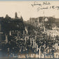 LIMA OH BIG DAY GAR PARADE 1908 ANTIQUE REAL PHOTO POSTCARD RPPC