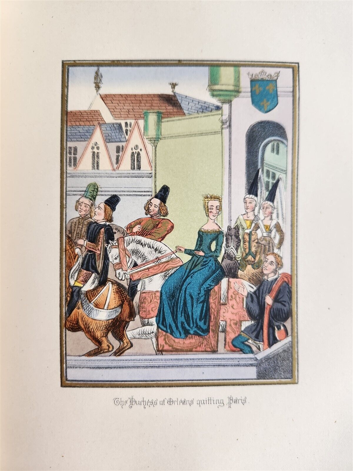 1868 FROISSART CHRONICLES of ENGLAND FRANCE SPAIN 2 VOLUMES antique ILLUSTRATED