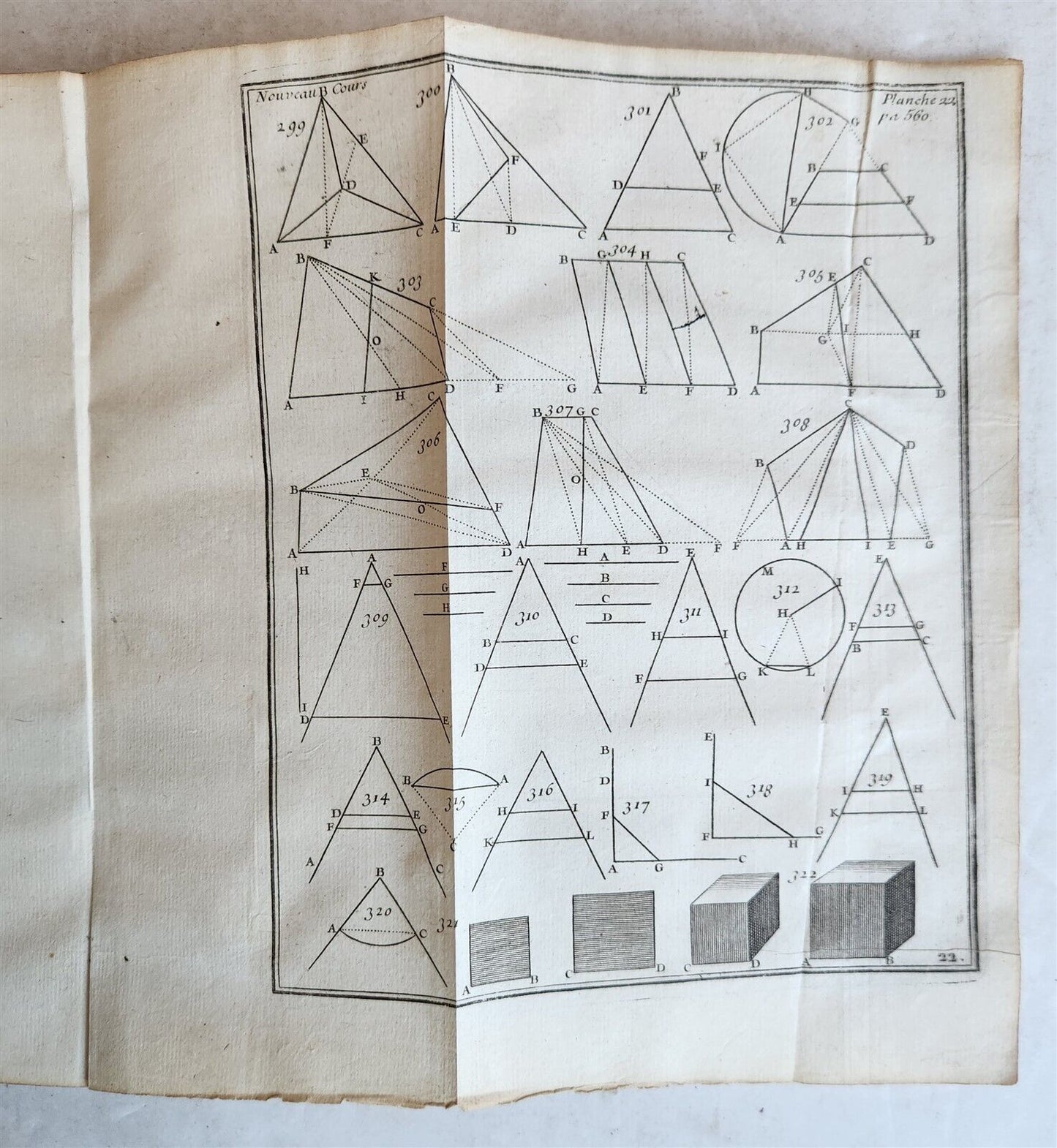 1757 ILLUSTRATED APPLIED MATHEMATICS for ARTILLERY CADETS & ENGINEERS antique