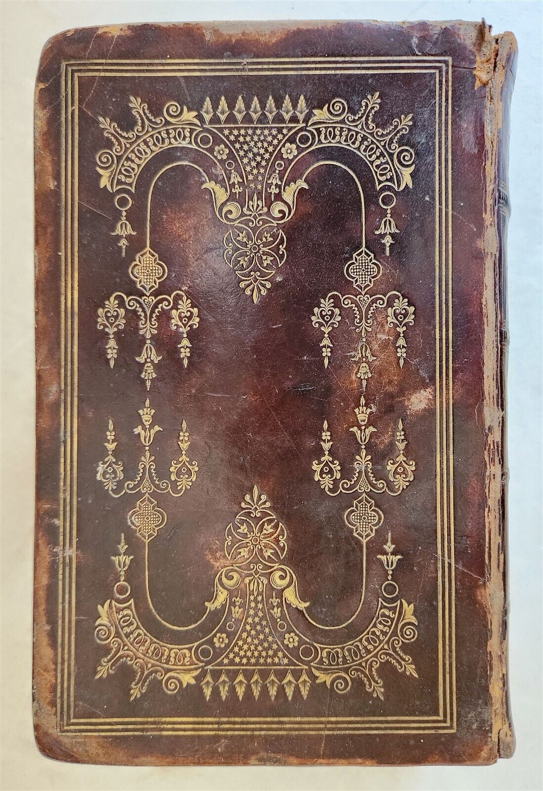1844 ADVENTURES OF GIL BLAS antique EARLY AMERICAN BINDING HARTFORD ILLUSTRATED