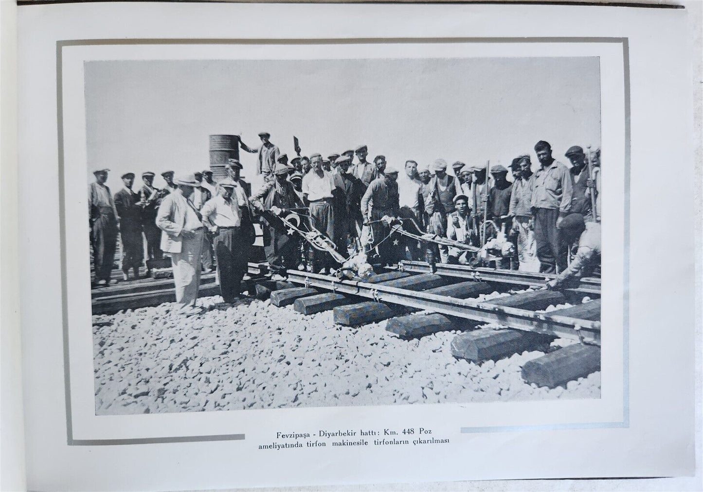 1935 TURKISH RAILWAYS MEMORIAL ALBUM antique FULLY ILLUSTRATED