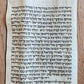 TORAH SCROLL FRAGMENT MANUSCRIPT on VELLUM antique BIBLE LEVITICUS 27:28