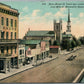 RACINE WI MAIN STREET ANTIQUE POSTCARD