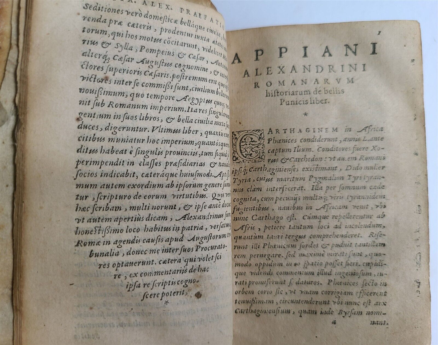 1588 APPIAN ROMAN HISTORY of FOREIGN WARS antique VELLUM in ITALIAN 16th CENTURY