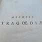 1663 AESCHYLUS TRAGEDIES antique VELLUM BOUND FOLIO w/ LATIN & GREEK TEXT