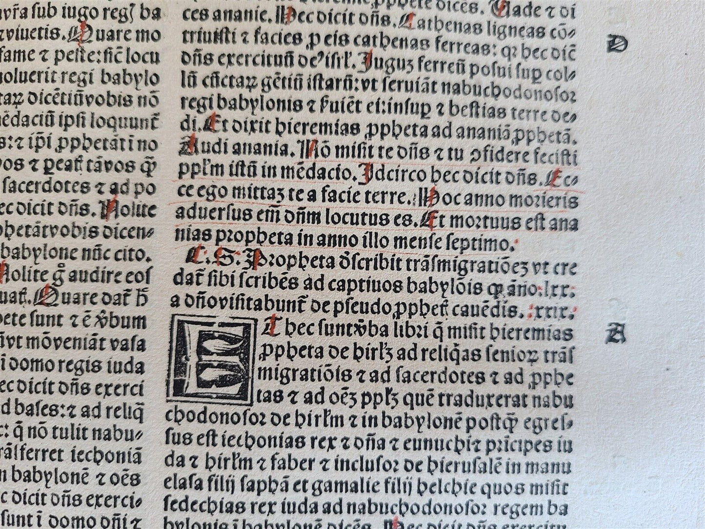 1509 BIBILE in LATIN POST-INCUNABULA antique LYON BIBLIA LATINA rare