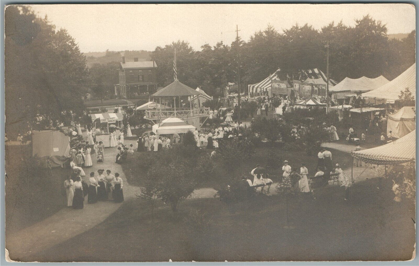 FLEMINGTON NJ FAIR ANTIQUE REAL PHOTO POSTCARD RPPC