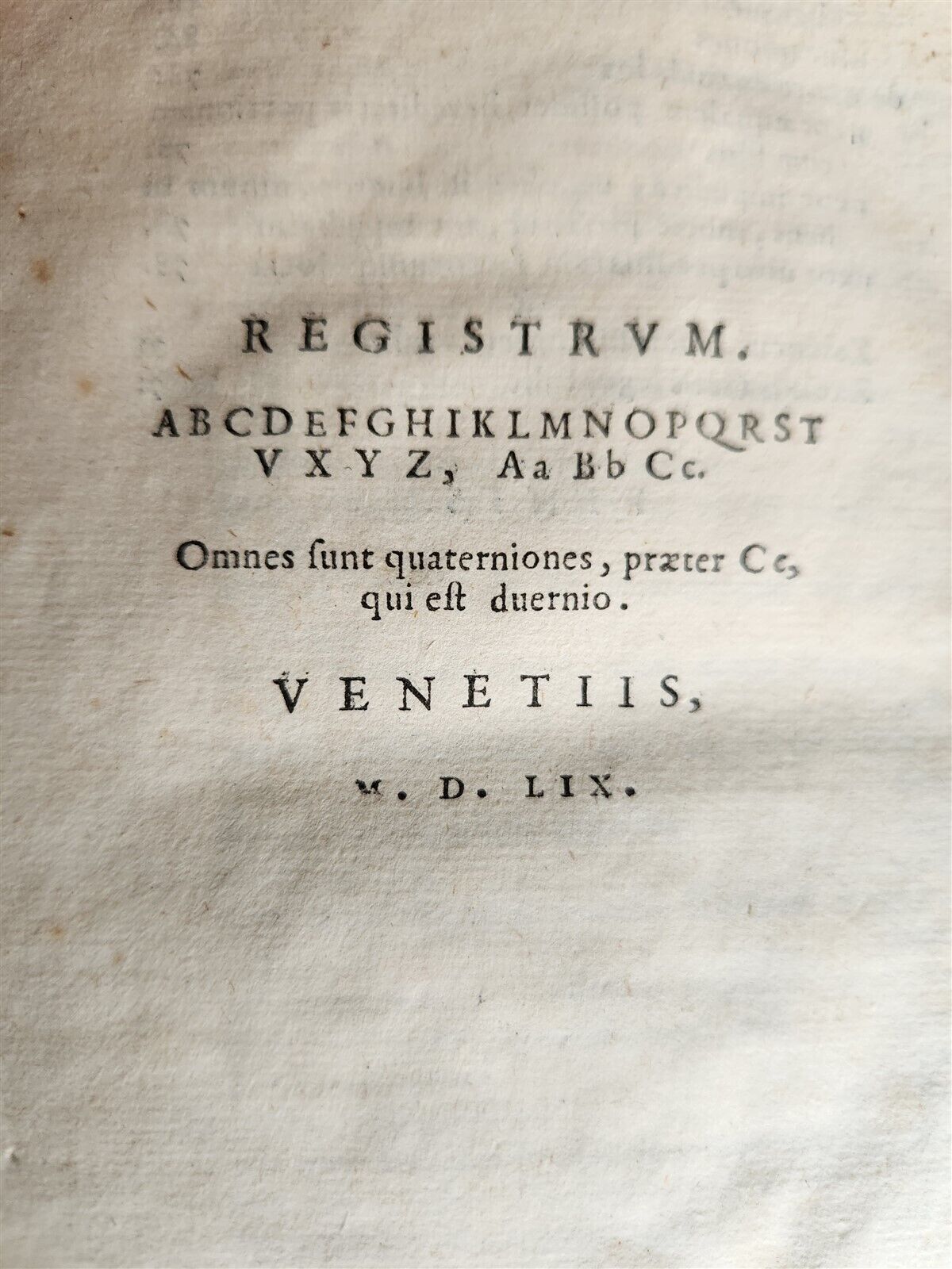 1559 ALDINE PRESS PAOLO MANUZIO antique 16th CENTURY Antiquitatum Romanarum
