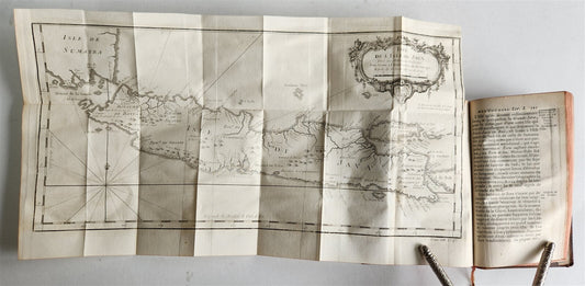 1750 HISTOIRE des VOYAGES antique V.29 INDONESIA JAVA SUMATRA ISLAND illustrated