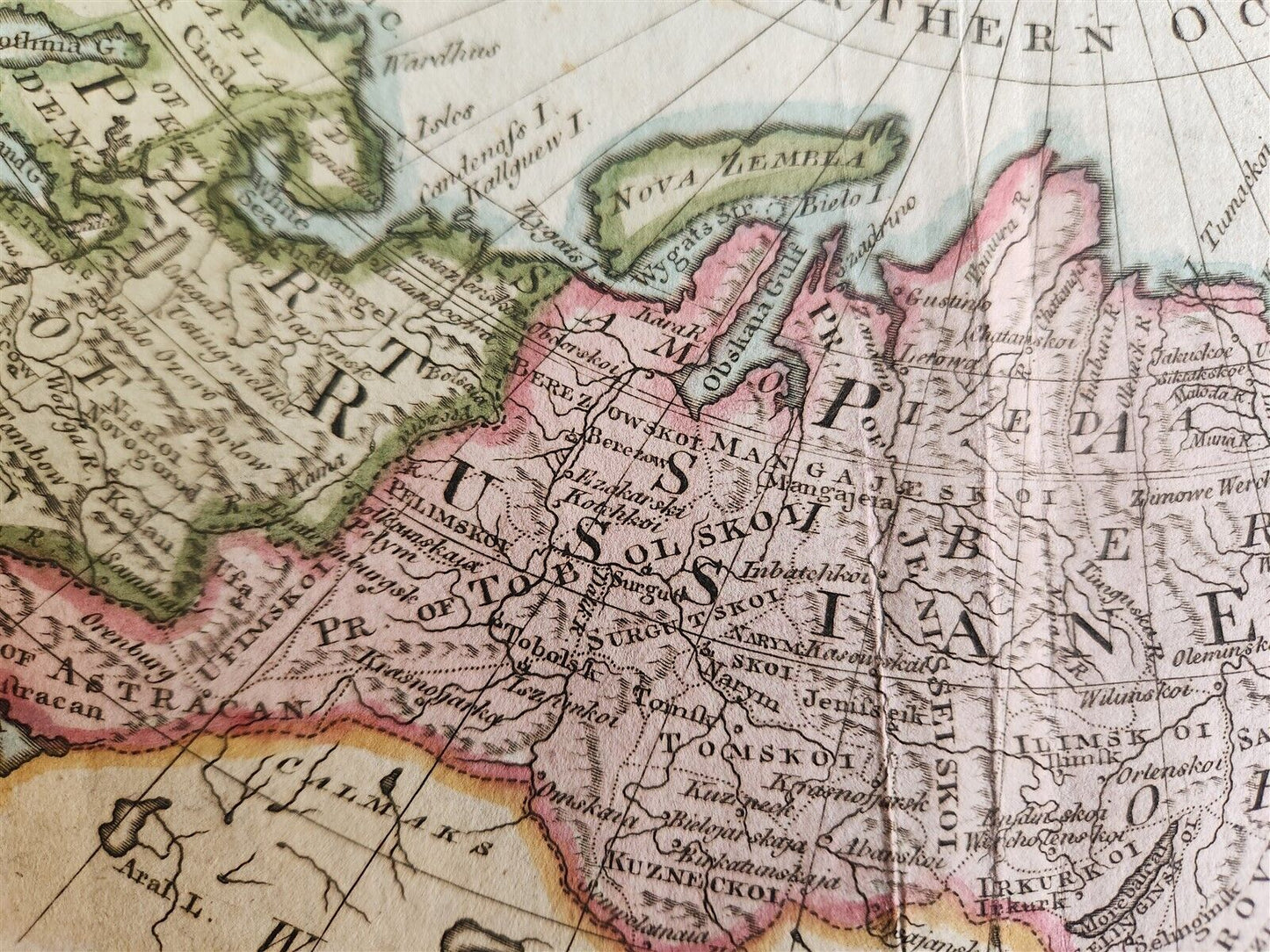 1778 MAP OF RUSSIA antique AN ACCURATE MAP OF RUSSIAN EMPIRE