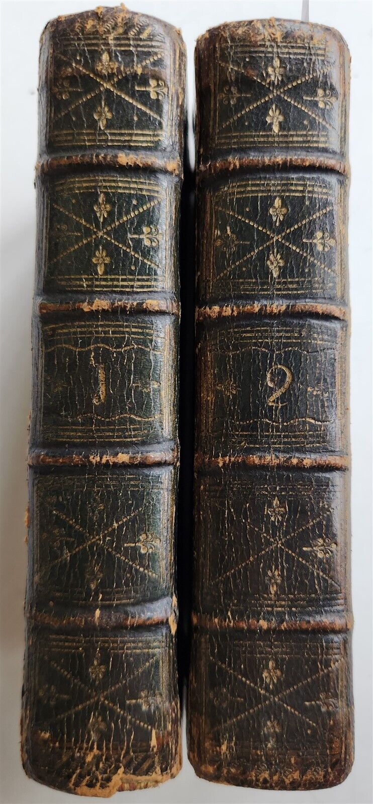 1775 BIBLE in ENGLISH 2 VOLUMES OLD & NEW TESTAMENT antique