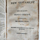 1828 BIBLE in ENGLISH antique BRATTLEBOROUGH Americana OLD & NEW TESTAMENT