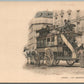 OMNIBUS in PARIS ANTIQUE POSTCARD