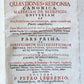 1735 CANON LAW BOOK Forum beneficiale sive quaestiones & responsa ANTIQUE