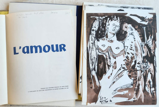 1964 L'AMOUR EROTIC ILLUSTRATIONS vintage in FRENCH