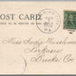 SPRING CITY PA ISLAND SCENE w/ TRAIN GRAB HILL CUT ANTIQUE POSTCARD