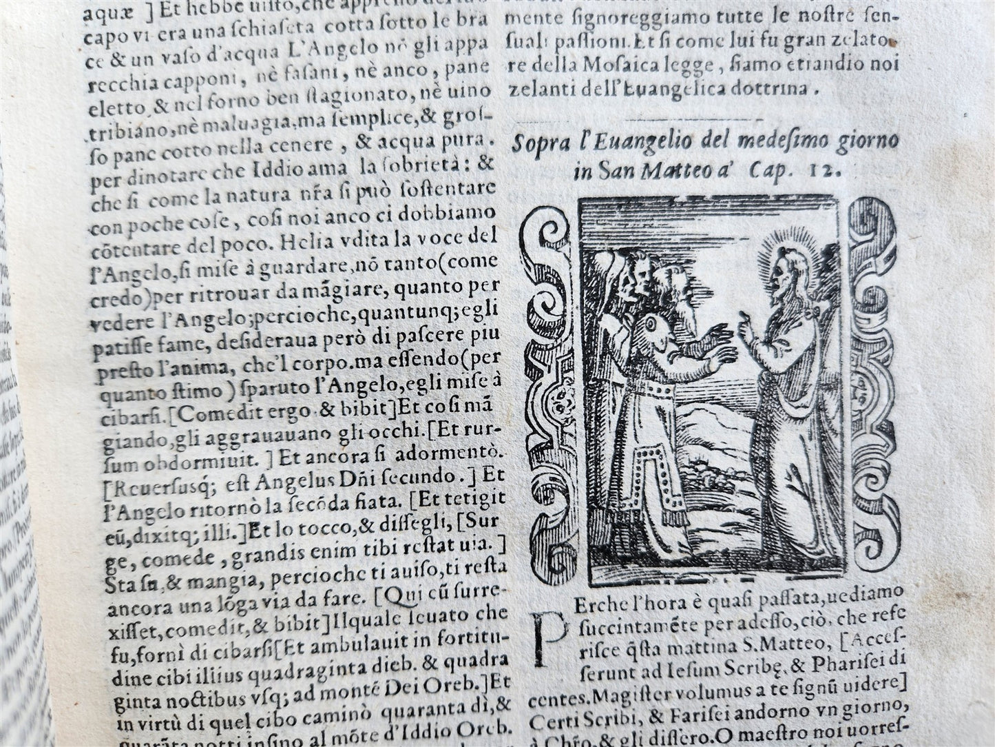 1578 ILLUSTRATED DELLE HOMELIE by Pittorio da Ferrara antique VELLUM BINDING
