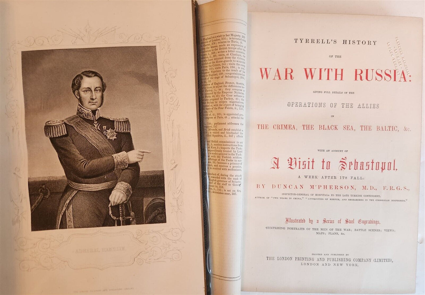 1855 HISTORY of the WAR WITH RUSSIA by HENRY TYRELL 3 VOLS antique ILLUSTRATED