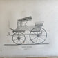 1837 ENGLISH PLEASURE CARRIAGES by William Bridges Adams antique ILLUSTRATED