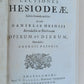 1701 HESIOD by Ioannis Georgii Graevii antique in LATIN & GREEK