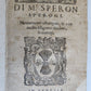 1564 DIALOGUES by SPERONE SPERONI antique VELLUM BOUND 16th CENTURY