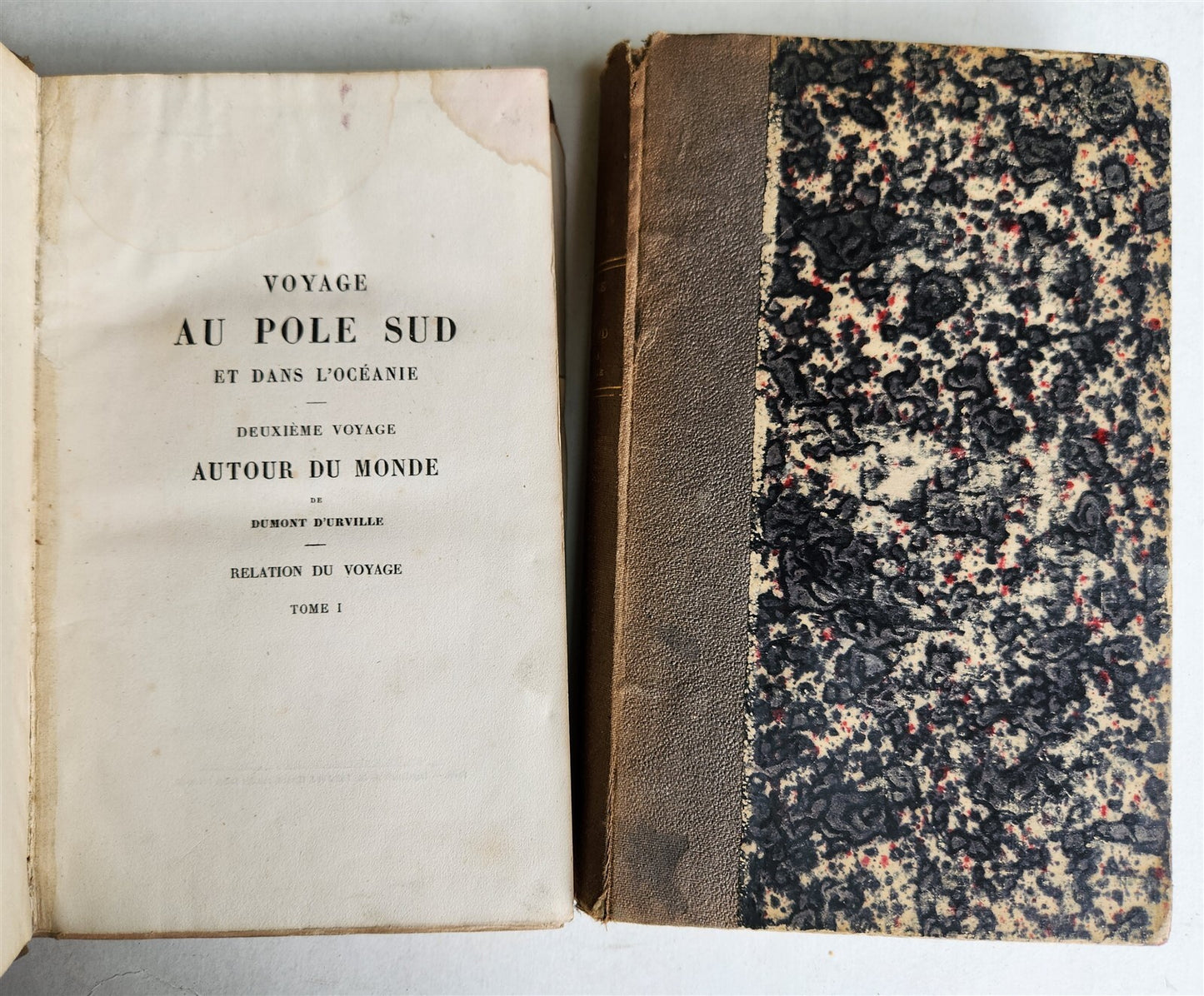 1840s VOYAGE AU POLE SUD et dans L'OCEANIE antique 3 VOLUMES NORTH POLE OCEANIA