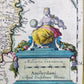 1640 BRABANT BELGIUM MAP by WILLEM BLAEU antique AUTHENTIC hand colored