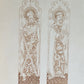 1867 ILLUSTRATIONS of the ROOD SCREEN in RANWORTH antique ILLUSTRATED FOLIO