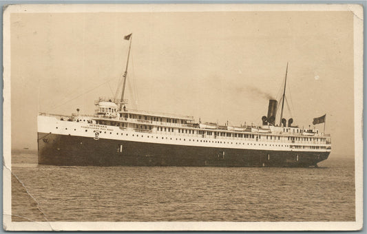 OCTORARA PENNSYLVANIA RAILROAD SHIP ANTIQUE REAL PHOTO POSTCARD RPPC