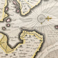 1640 MAP of GERMANY OLDENBURG CO. by WILLEM BLAEU antique AUTHENTIC hand colored