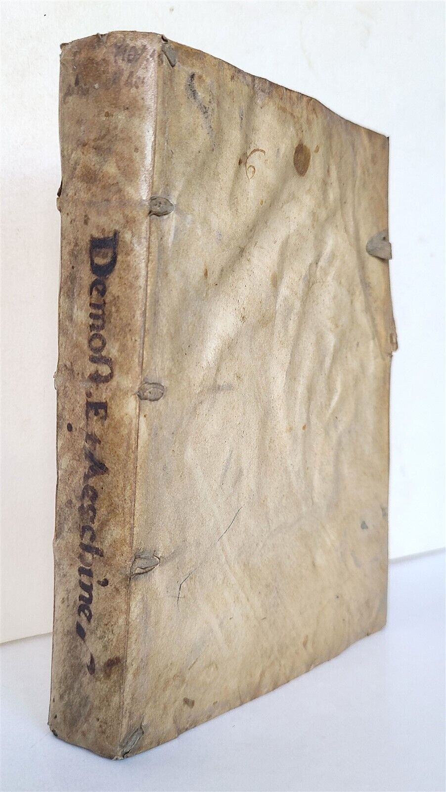 1545 SPEECHES of DEMOSTHENES & AESCHINES in LATIN antique 16th CENTURY