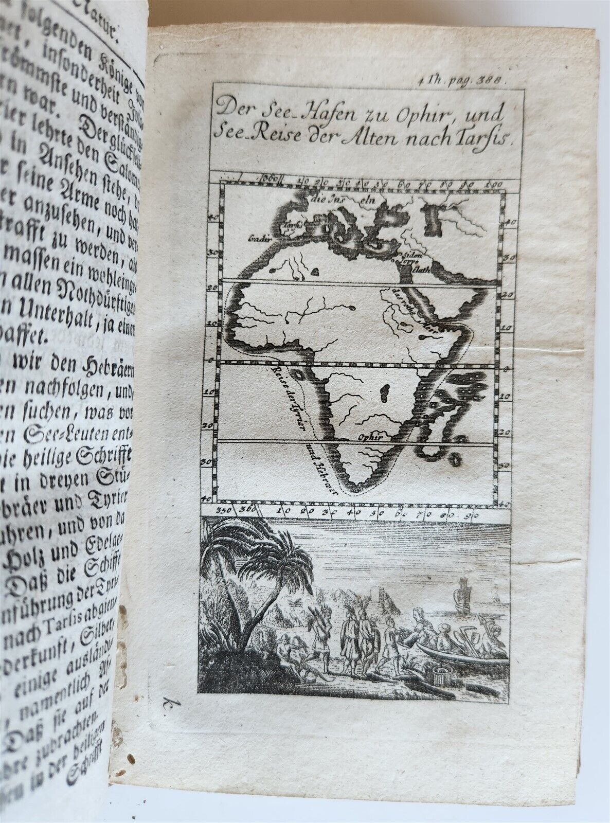 1753 Spectacle of nature by PLUCHE antique ILLUSTRATED in GERMAN