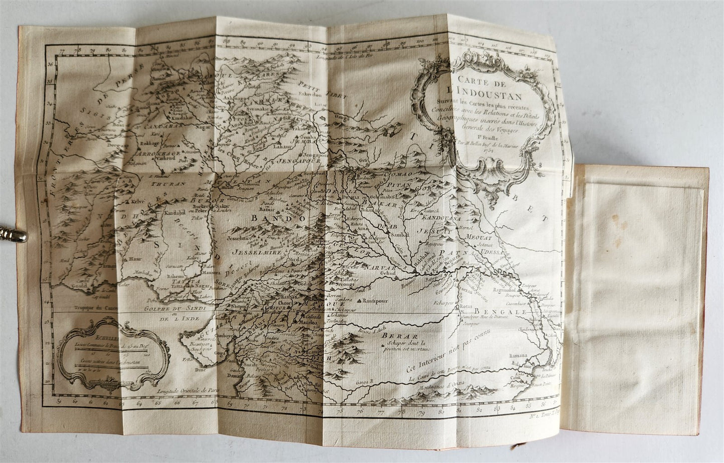 1752 HISTOIRE des VOYAGES antique illustrated INDOUSTAN INDIA PAKISTAN TRAVELS