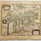 1640 MAP of ANCIENT GERMANY by WILLEM BLAEU antique AUTHENTIC hand colored