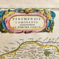 1640 MAP of FRANCE LA PERCHE by WILLEM BLAEU antique AUTHENTIC hand colored