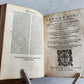 1574 ARISTOTLE 6 VOLS SET ILLUSTRATED antique VELLUM BINDINGS MANUSCRIPT SPINES