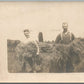 HARVEST ANTIQUE REAL PHOTO POSTCARD RPPC