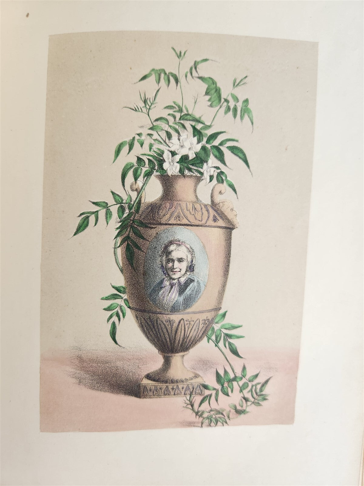 1871 FLOWER EMBLEMS ILLUSTRATED antique in ENGLISH